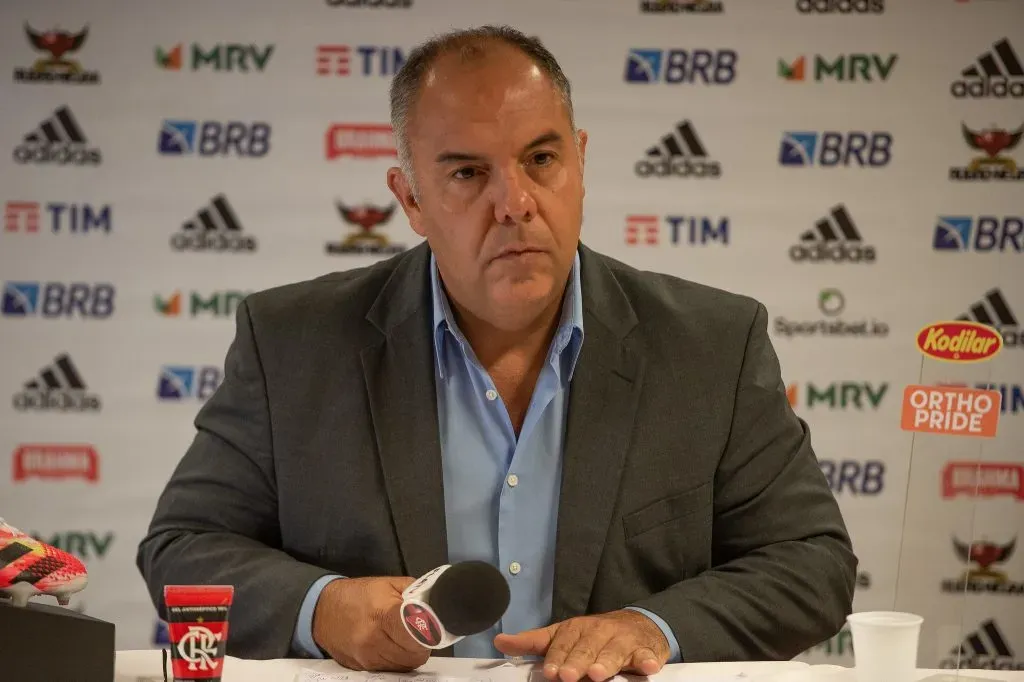 Marcos Braz vai para a casa do pai. Foto: Alexandre Vidal/Flamengo