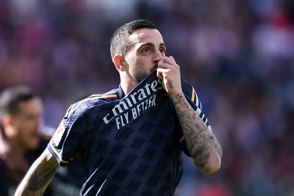 Joselu no duelo diante do Rayo (Photo by Denis Doyle/Getty Images)