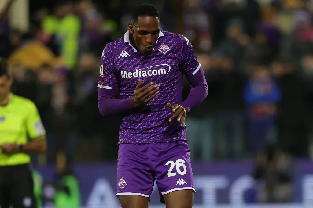 Yerry Mina nos tempos de Fiorentina. (Photo by Gabriele Maltinti/Getty Images)