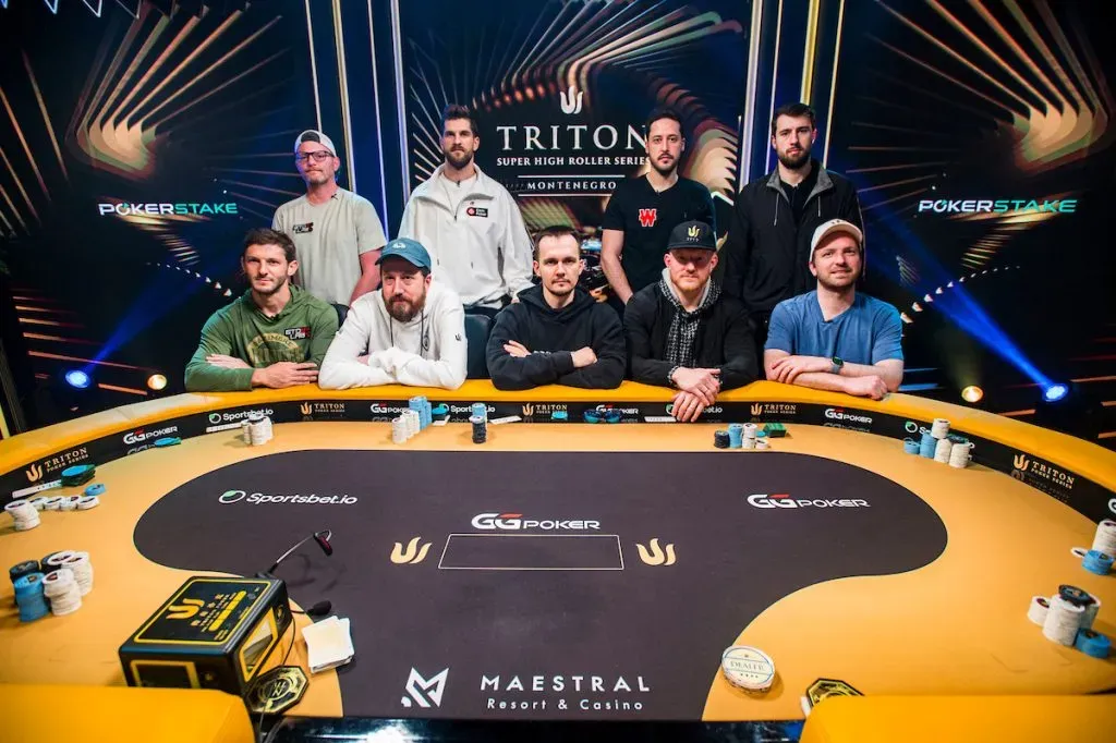 Mesa Final do Evento #11 da Triton Super High Roller Montenegro (Foto: Joe Giron/Triton Poker)