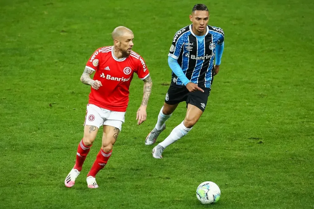 D’Alessandro quando era  jogador do Internacional durante o clássico contra o Grêmio, pelo  Brasileiro A 2020. Foto: Pedro H. Tesch/AGIF