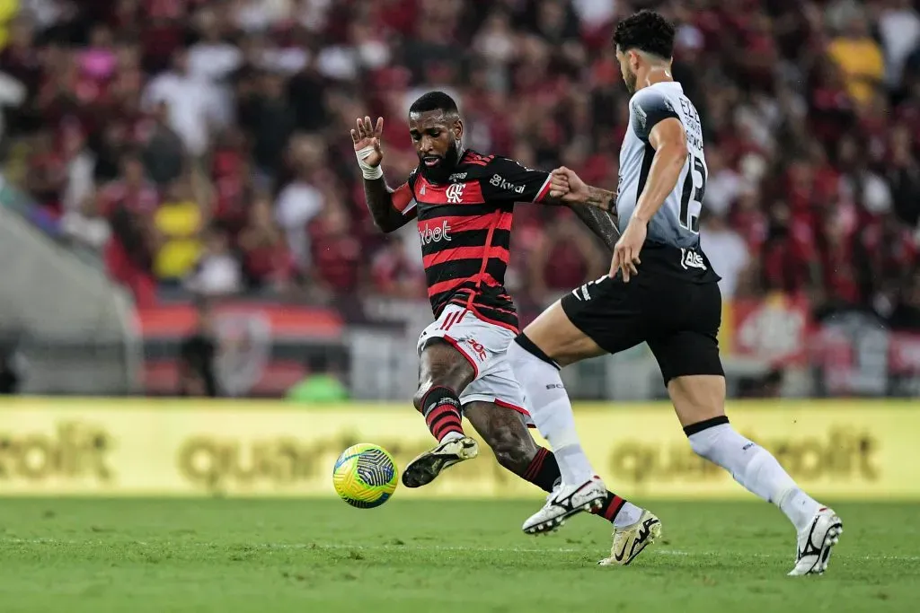 – Gerson jogador do Flamengo durante partida contra o Corinthians pela Copa Do Brasil 2024. Foto: Thiago Ribeiro/AGIF