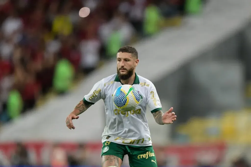 Zé Rafael jogador do Palmeiras durante partida contra o Flamengo (Foto: Thiago Ribeiro/AGIF)