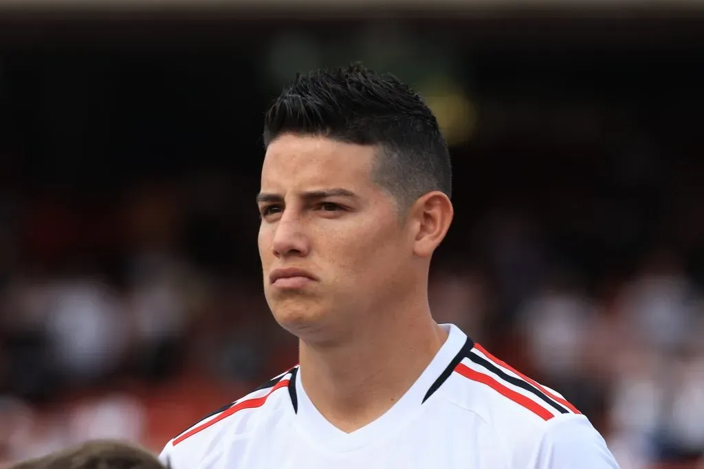 James Rodriguez jogador do Sao Paulo durante partida contra o Botafogo no estadio Morumbi pelo campeonato Brasileiro A 2023. Foto: Marcello Zambrana/AGIF