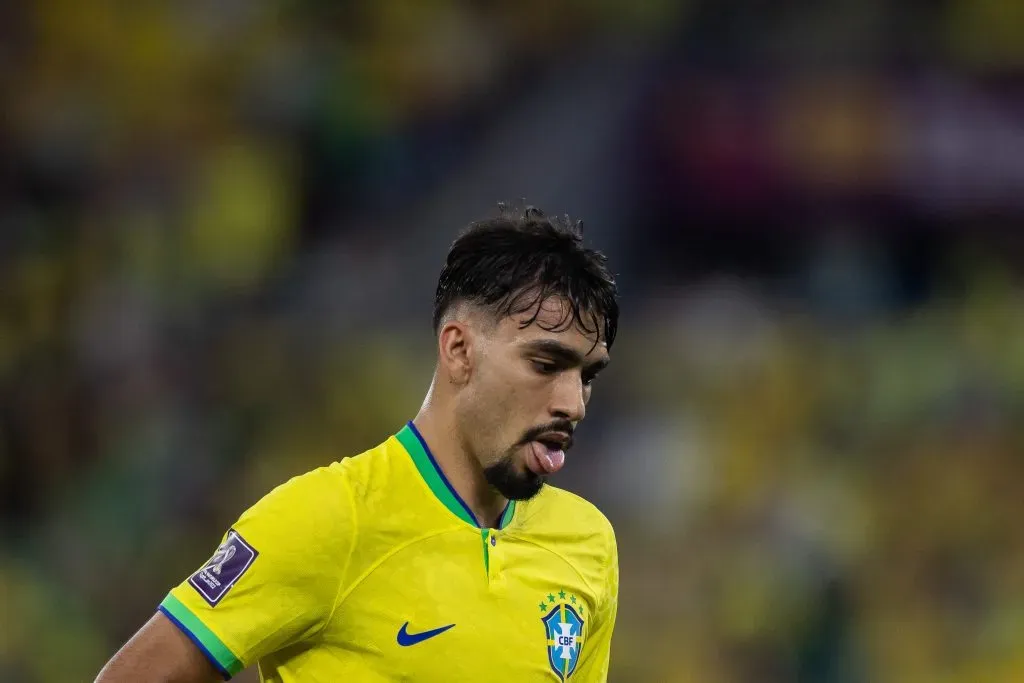 Lucas Paqueta jogador do Brasil durante partida contra o Suica no estadio 974 pelo campeonato Copa do Mundo 2022. Foto: Pedro Martins/AGIF