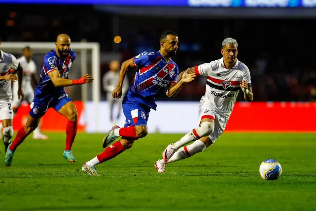 São Paulo x Bahia no primeiro turno do Brasileirão 2024. Foto: Marco Miatelo/AGIF