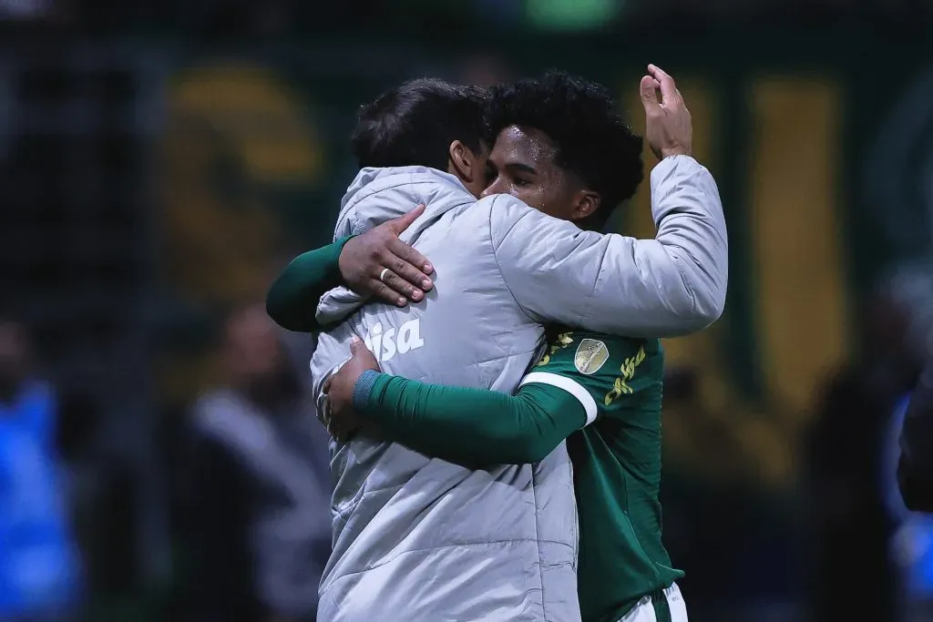 SP – SAO PAULO – 30/05/2024 – COPA LIBERTADORES 2024, PALMEIRAS X SAN LORENZO – Endrick jogador do Palmeiras durante partida contra o San Lorenzo no estadio Arena Allianz Parque pelo campeonato Copa Libertadores 2024. Foto: Ettore Chiereguini/AGIF