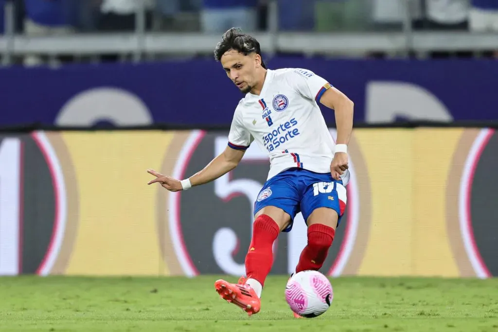 Biel jogador do Bahia durante partida contra o Cruzeiro no  Mineirão pelo campeonato Brasileiro A 2024. Foto: Gilson Lobo/AGIF