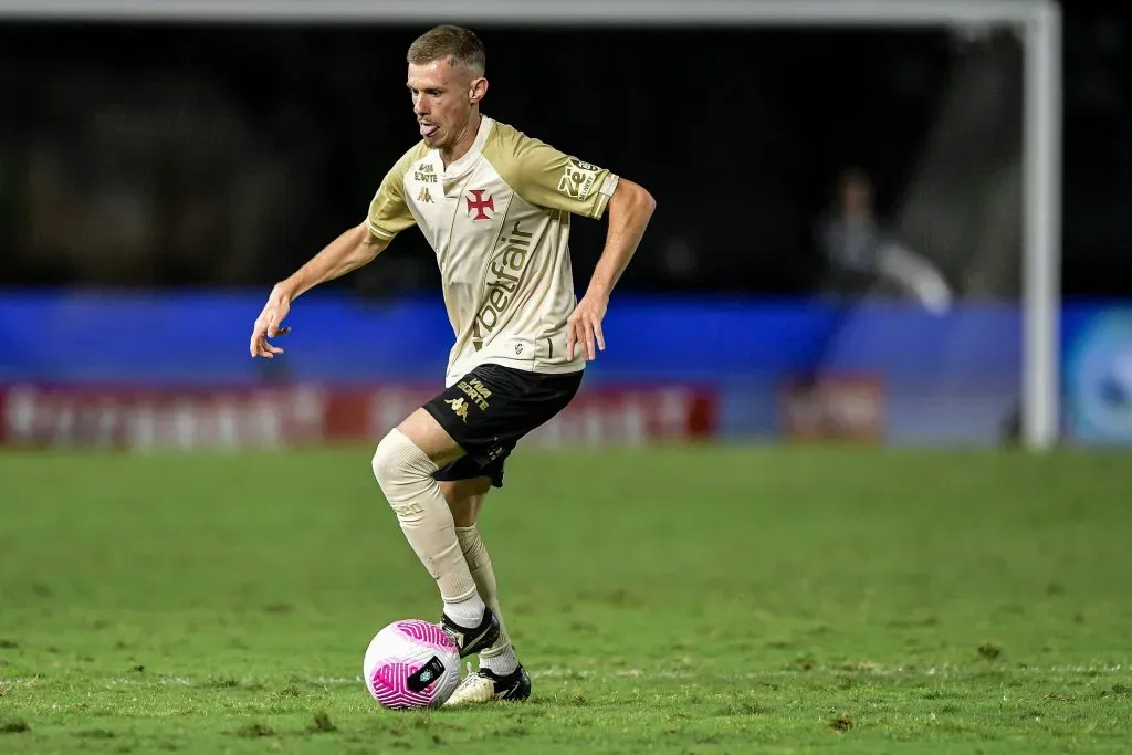 Maxime Dominguez jogador do Vasco durante partida contra o Bahia em São Januario pelo campeonato Brasileiro A 2024. Foto: Thiago Ribeiro/AGIF