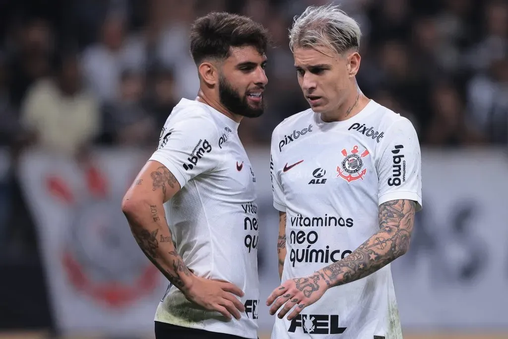 SP – SAO PAULO – 25/07/2023 – COPA DO BRASIL 2023, CORINTHIANS X SAO PAULO – Roger Guedes jogador do Corinthians durante partida contra o São Paulo na Arena Corinthians pelo campeonato Copa do Brasil 2023. Foto: Ettore Chiereguini/AGIF