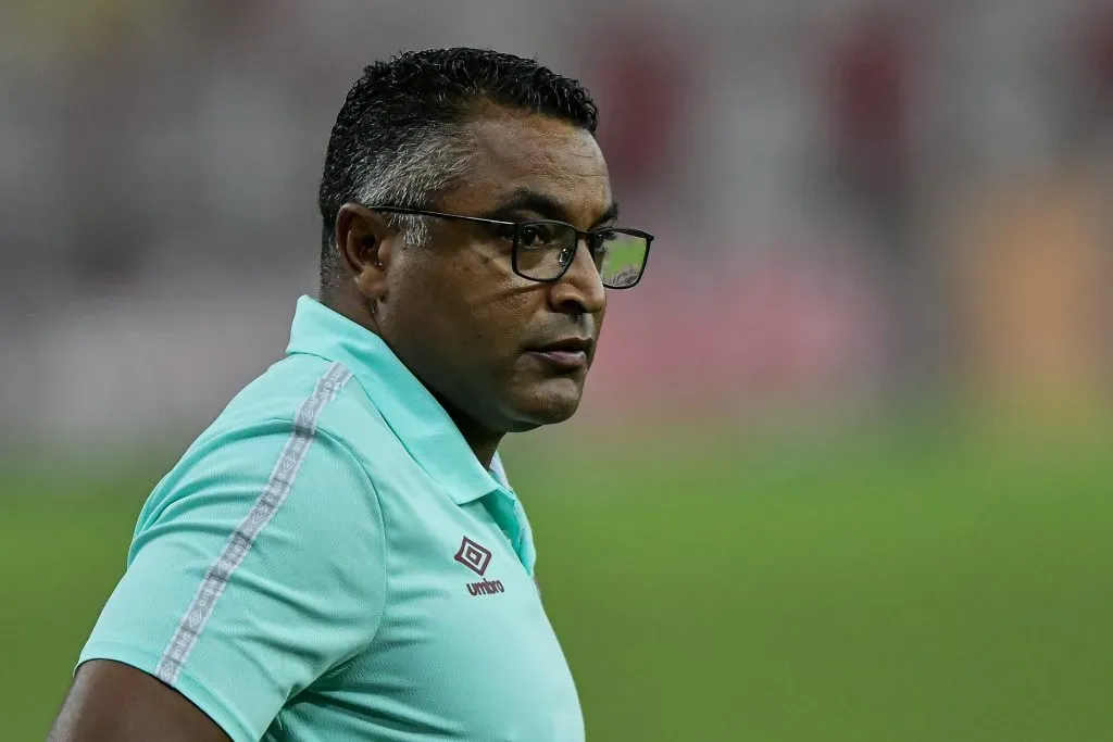 Roger Machado tecnico do Fluminense durante partida contra o Flamengo no estadio Maracana pelo campeonato Carioca 2021. Foto: Thiago Ribeiro/AGIF