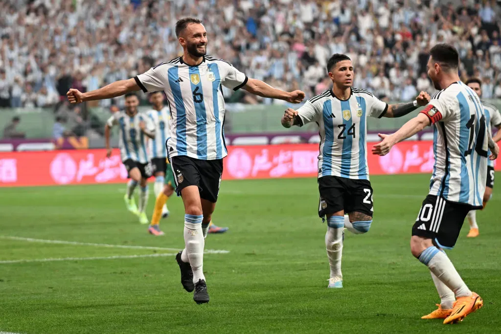 Germán Pezzella con la camiseta de la Selección Argentina. (Foto: Getty)