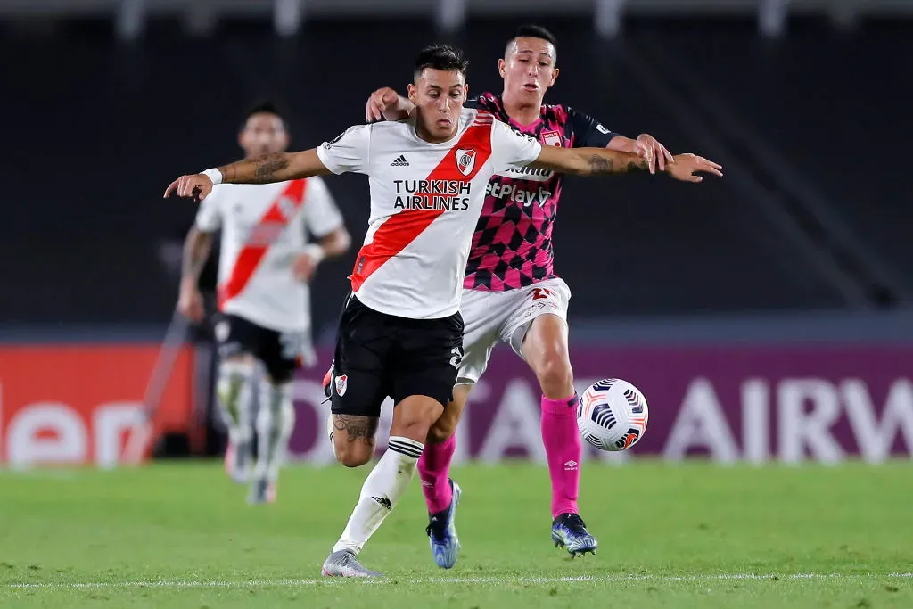 Tomás Lecanda con la camiseta de River. (Foto: Getty)