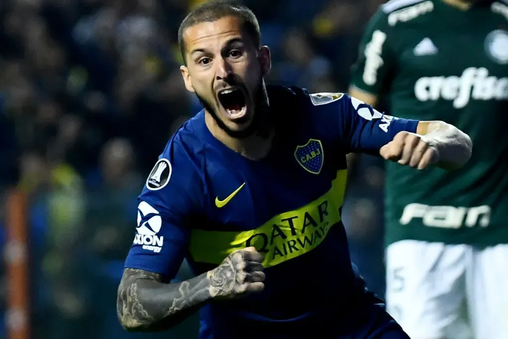 Benedetto en aquella serie ante Palmeiras (Getty)