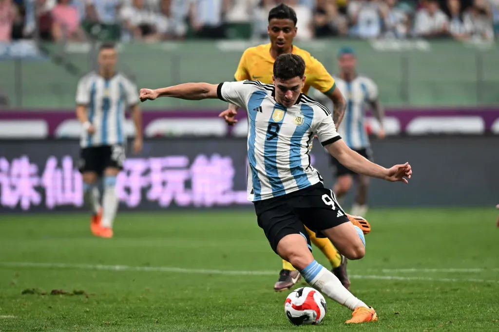 Julián Álvarez en el Mundial de Qatar 2022. (Foto: Getty)