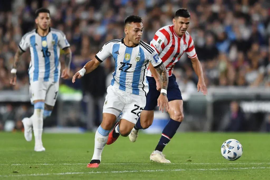 Lautaro Martínez iría al banco ante Perú. // Getty