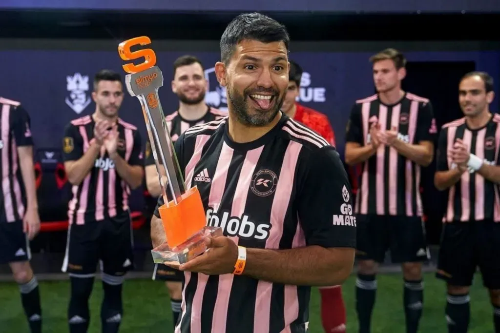 El Kun Agüero ya jugó en la Kings League, con su propio equipo, Kunisports.