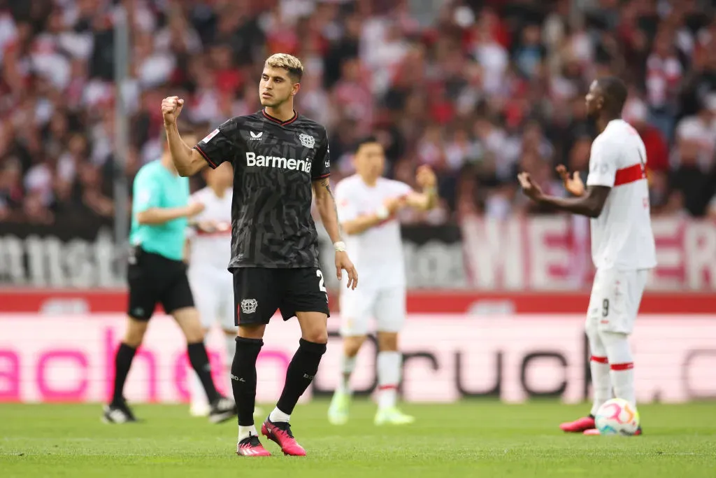 Exequiel Palacios en Bayer Leverkusen. (Foto: Getty)