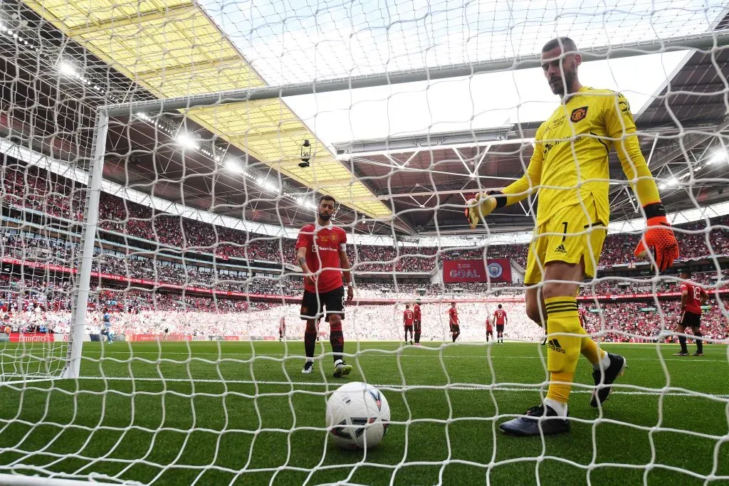 David De Gea atajó por última vez el tres de junio del 2023 en la Final de la FA Cup. Getty Images.