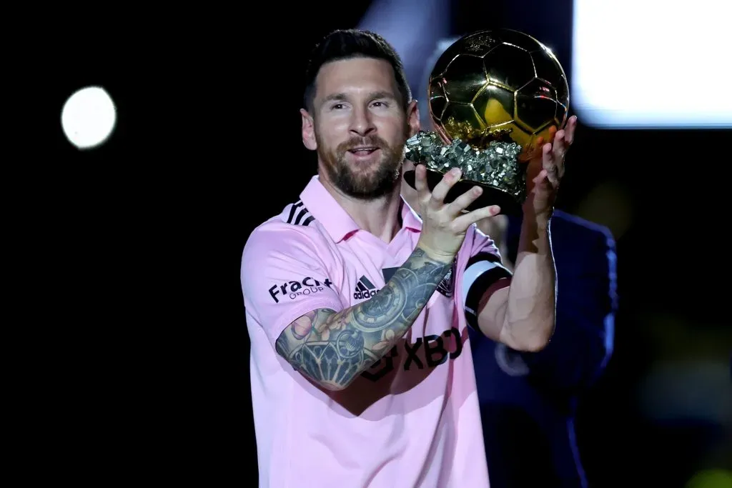 Messi celebró en Miami su octavo Balón de Oro.