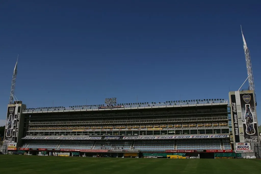 Los palcos que dan a la calle Iberlucea, el sector que todo Boca anhela derribar para construir las nuevas plateas. Getty Images.