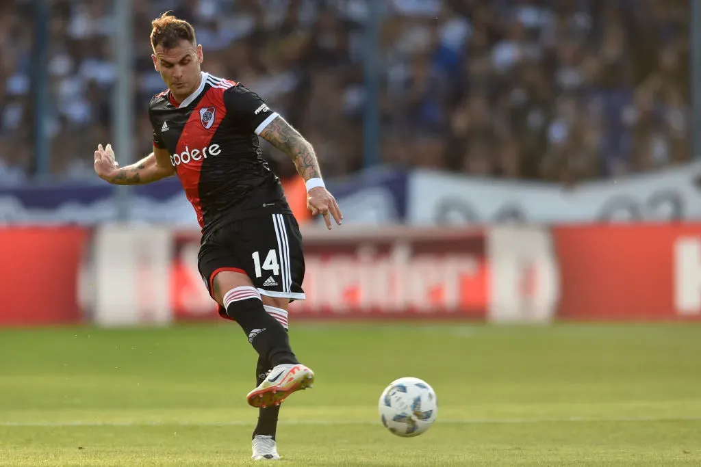 Leandro González Pirez durante un partido de River. (Foto: Getty)