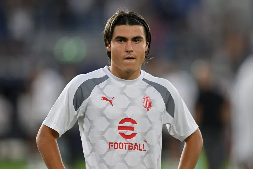 Luka Romero jugó solamente cinco partidos en el Milan. (Foto: Getty).