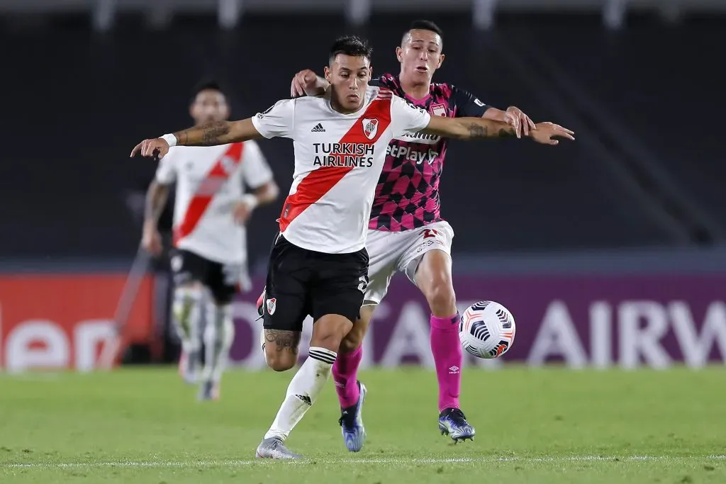 Tomás Lecanda con la camiseta de River. (Foto: Getty)