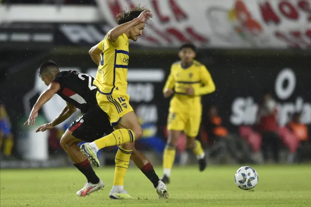 Edinson Cavani completó el partido ante Estudiantes. (Foto: Getty).