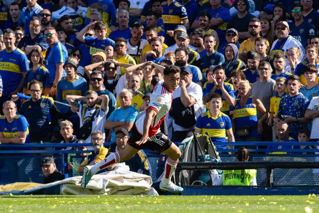 Enzo Díaz selló el Supeclásico de la Copa de la Liga 2023. (Foto: IMAGO).