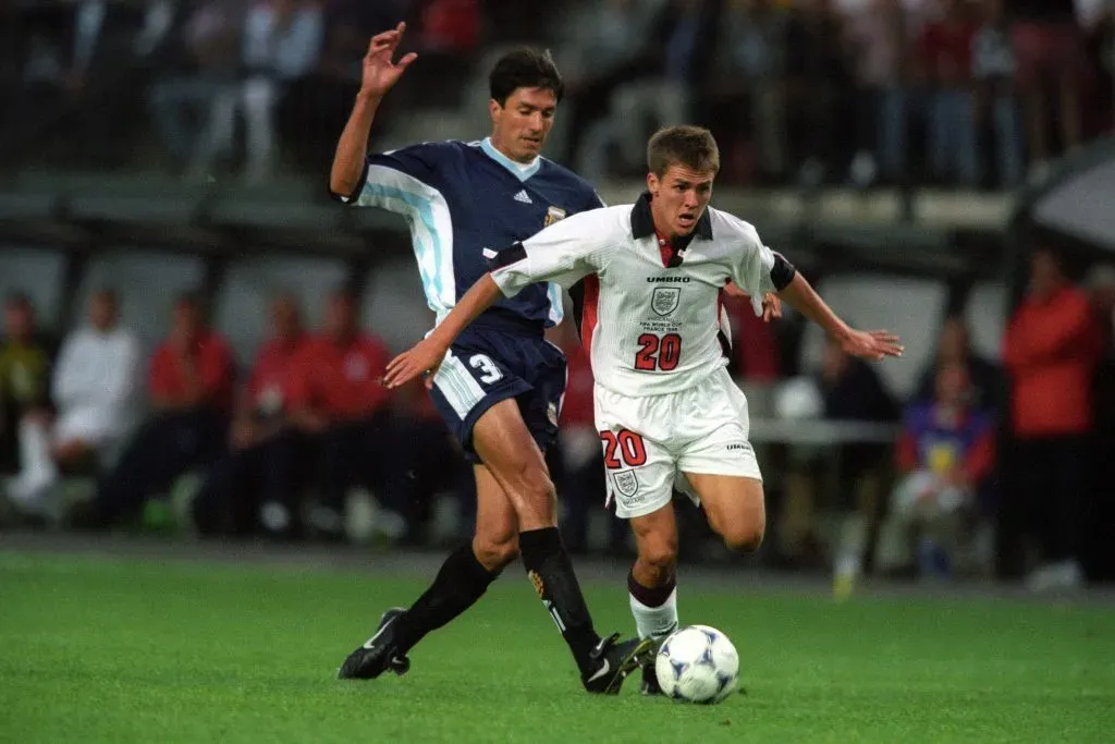 Chamot y Owen en el Mundial 98. (Foto: IMAGO).