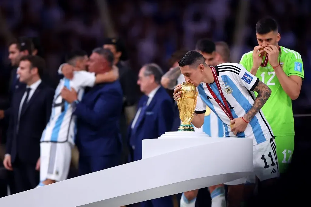 Ángel Di María cumplió el sueño de conquistar la tercera Copa del Mundo para Argentina.