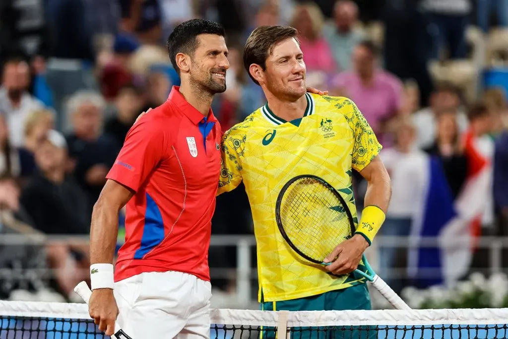 Matthew Ebden terminó enfrentando a Djokovic por la falta de jugadores de Singles.