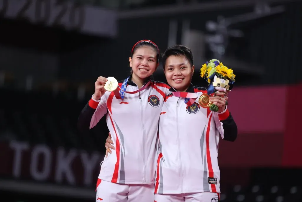 Greysia Polii y Apriyani Rahayu fueron agasajadas por sus medallas doradas en Tokio 2021. IMAGO