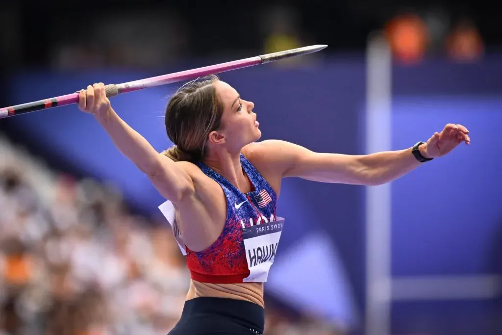 Chari Hawkins en su participación en heptatlón. (Foto: IMAGO / PanoramiC).