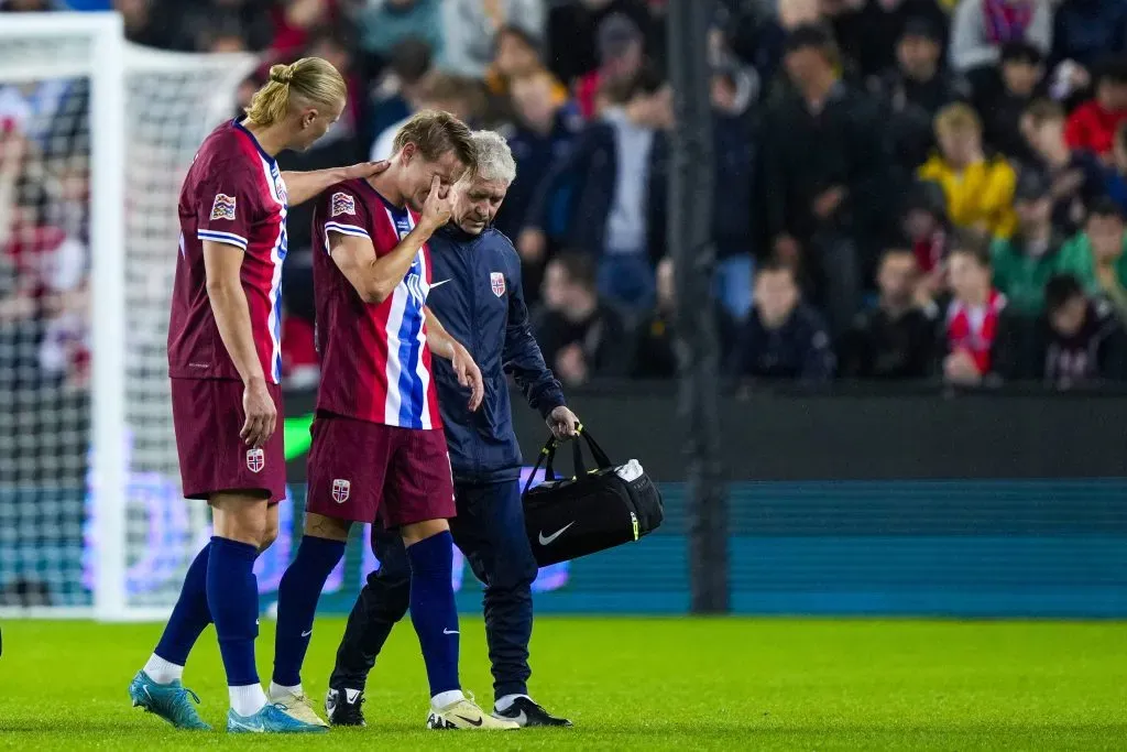 La lesión de Odegaard parece seria. IMAGO