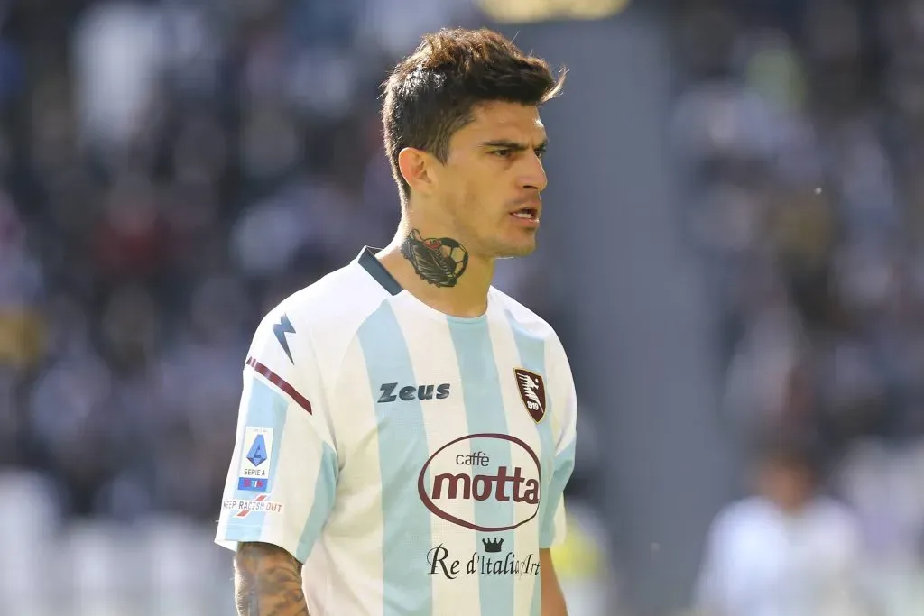 Diego Perotti en Salernitana, último club de su carrera (IMAGO)