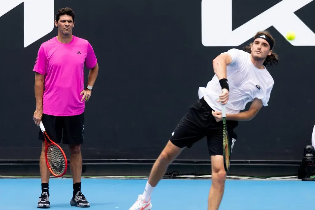 Philippoussis trabajó con Tsitsipas en 2023. (Foto: IMAGO).