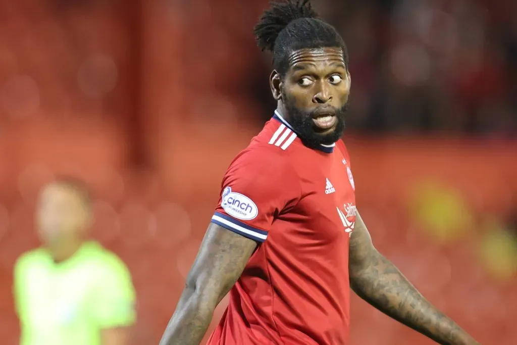 Jay Emmanuel-Thomas con el Aberdeen en Conference League, en 2021. IMAGO