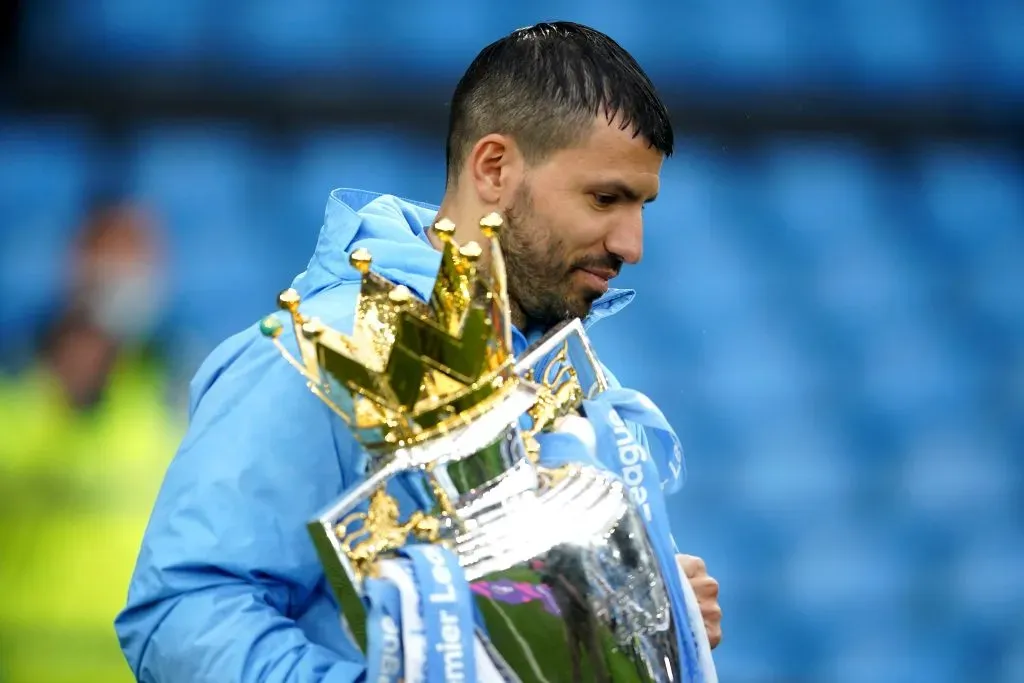 Kun Agüero won more than a dozen titles with Manchester City. IMAGO