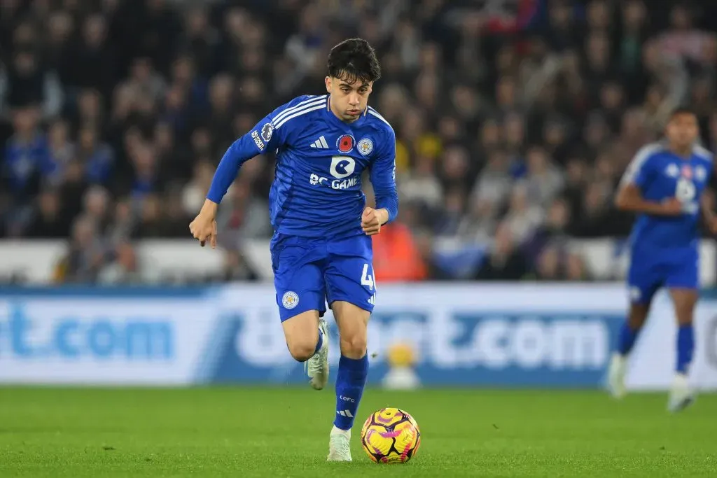 Facundo Buonanotte fue destacado por los hinchas del Leicester.