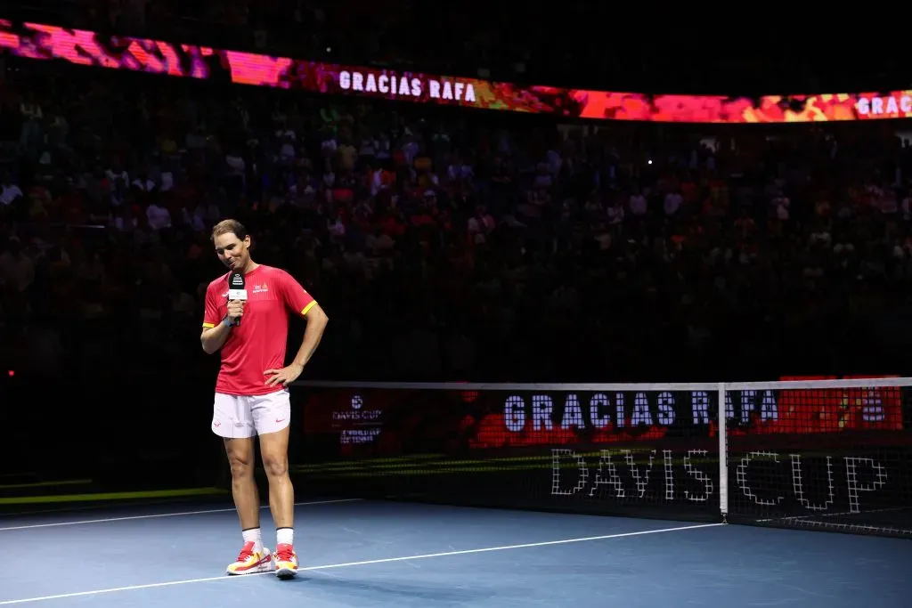 Ante una multitud, Nadal dejó el tenis profesional en las finales de la Davis 2024. (Foto: Getty).