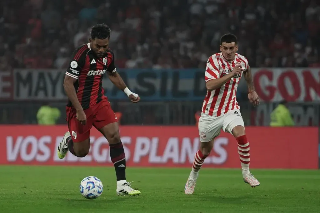 Miguel Borja tuvo un flojo partido ante San Martín de Tucumán el pasado sábado. (Foto: Getty).