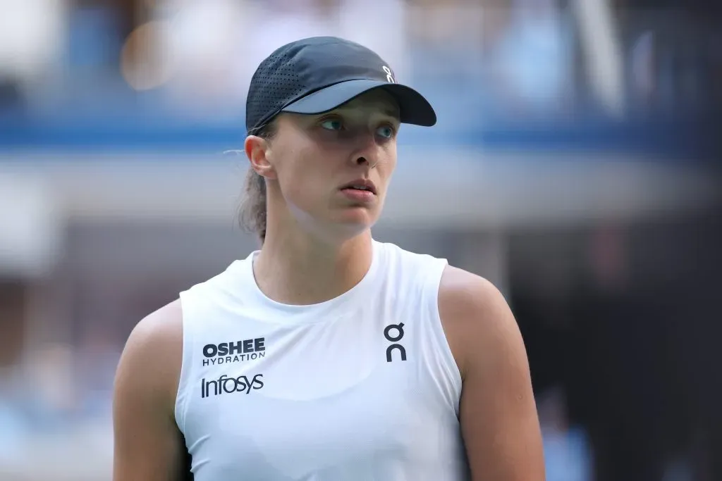 Iga Swiatek cayó en cuartos del US Open. (Foto: Getty).