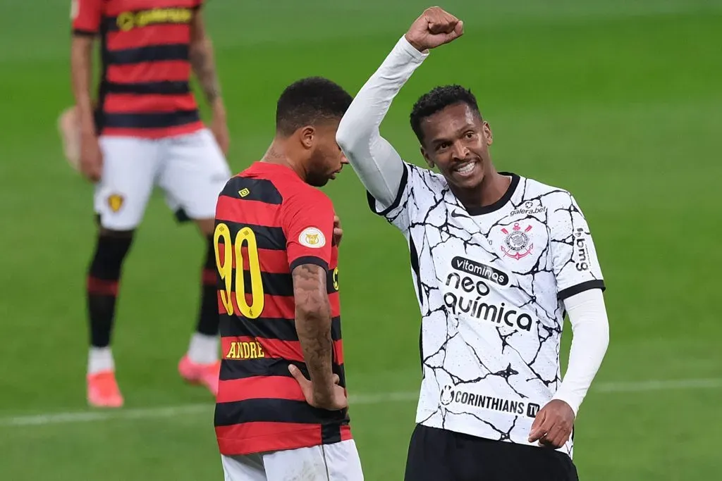 SP – Sao Paulo – 24/06/2021 – BRASILEIRO A 2021, CORINTHIANS X SPORT – Jo jogador do Corinthians comemora seu gol durante partida contra o Sport no estadio Arena Corinthians pelo campeonato Brasileiro A 2021. Foto: Marcello Zambrana/AGIF