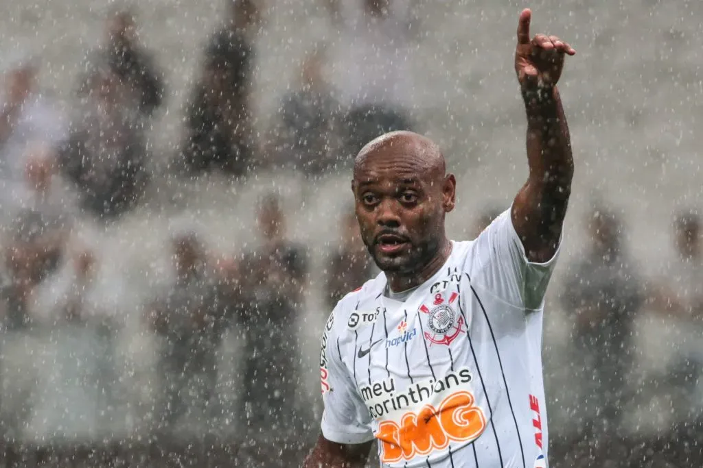 SP – Sao Paulo – 26/02/2020 – Paulista 2020, Corinthians x Santo Andre – Vagner Love jogador do Corinthians durante partida contra o Santo Andre no estadio Arena Corinthians pelo campeonato Paulista 2020. Foto: Marcello Zambrana/AGIF