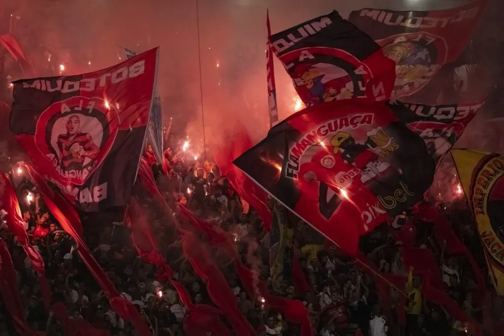 Torcida do Flamengo fez uma grande festa no Maraca. Foto: Jorge Rodrigues/AGIF