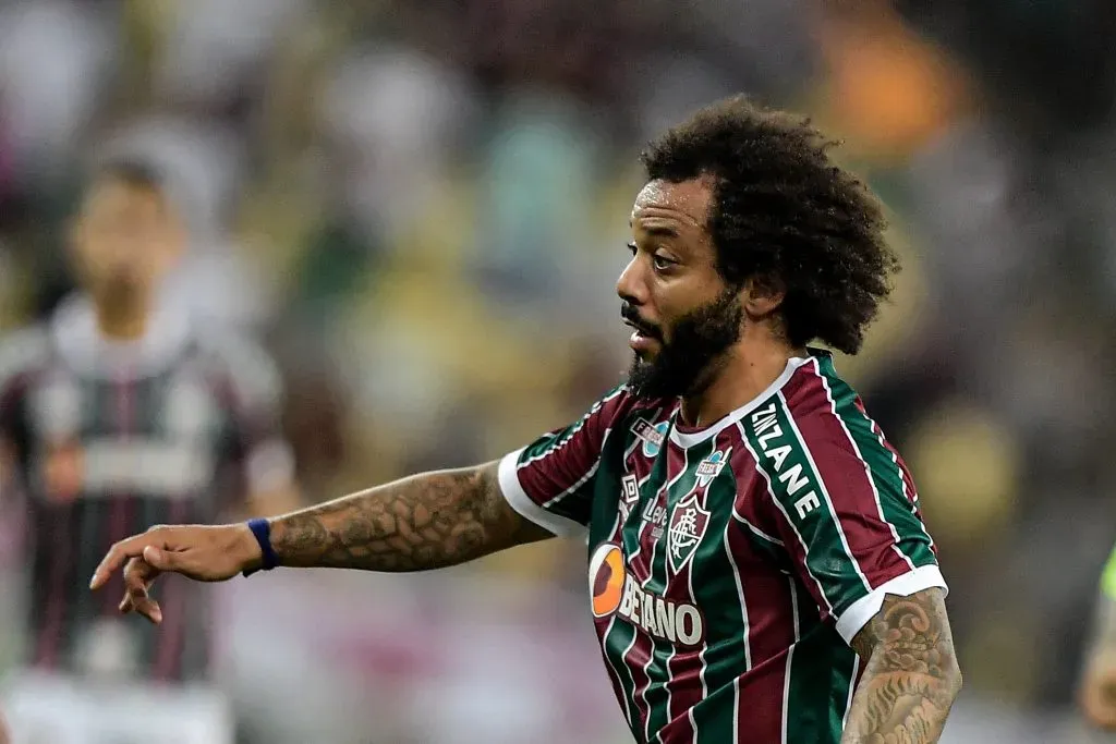 RJ - RIO DE JANEIRO - 16/05/2023 - COPA DO BRASIL 2023, FLUMINENSE X FLAMENGO - Marcelo jogador do Fluminense durante partida contra o Flamengo no estadio Maracana pelo campeonato Copa do Brasil 2023. Foto: Thiago Ribeiro/AGIF