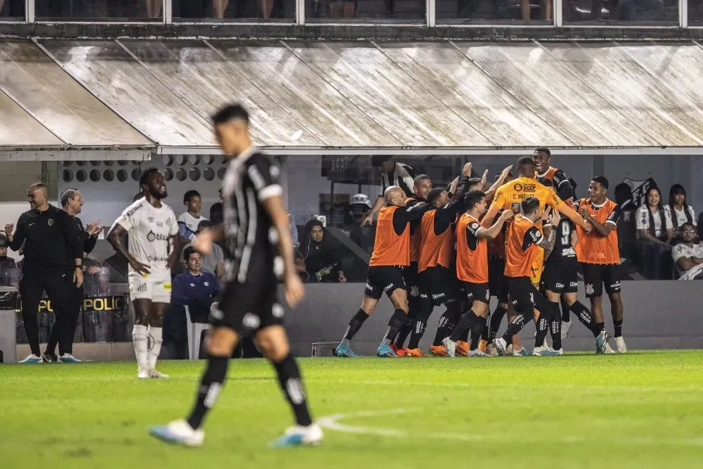 Foto: Abner Dourado/AGIF – Santos perdeu para o Corinthians