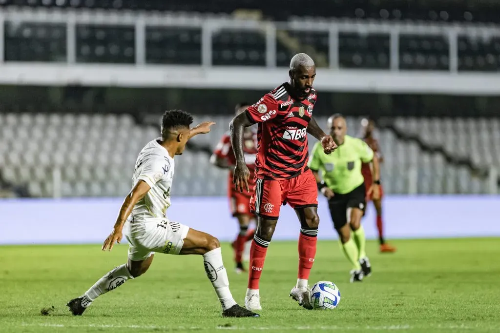 Foto: Abner Dourado/AGIF – Gerson participou dos três gols do Flamengo